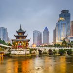 Guiyang, China city skyline on the river. ATTN REVIEWER -- Please see case #01390114